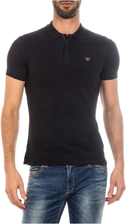 Armani Jeans Polo Shirts Black Heren