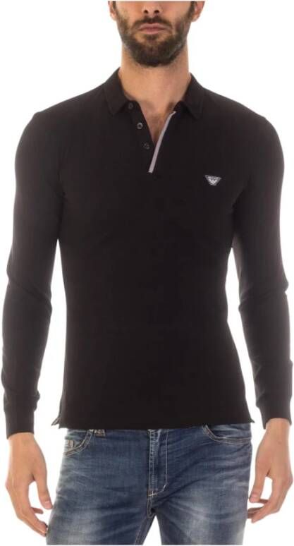 Armani Jeans Polo Shirts Black Heren