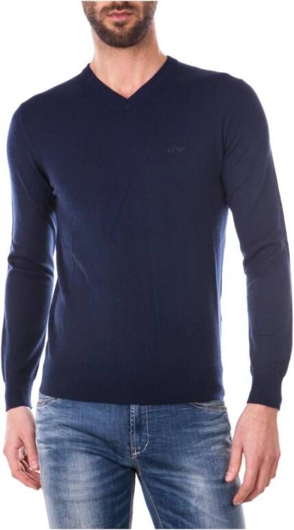 Armani Jeans Sweatshirts Blue Heren