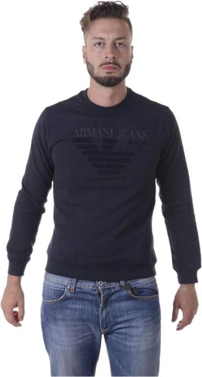 Armani Jeans Sweatshirt Blauw Heren