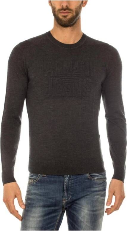 Armani Jeans Sweatshirts Gray Heren