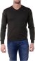 Armani Jeans Gezellige Gebreide Trui Green Heren - Thumbnail 1
