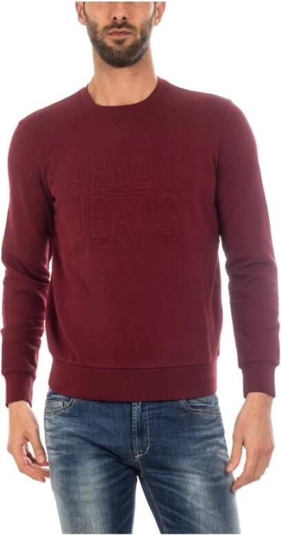 Armani Jeans Sweatshirt Rood Heren