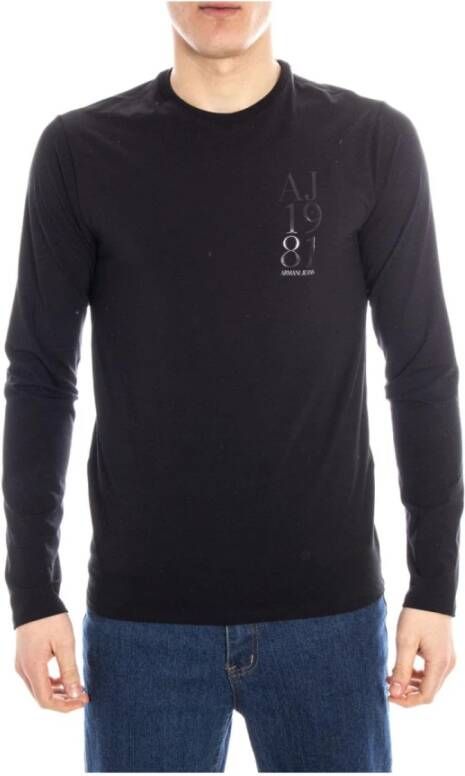 Armani Jeans Sweatshirts Black Heren