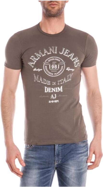 Armani Jeans t-shirt Groen Heren