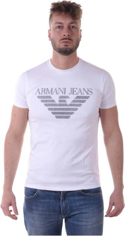 Armani Jeans Sweatshirts White Heren