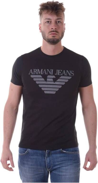 Armani Jeans Sweatshirts Black Heren