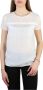 Armani Zijden en Viscose Achterknoop T-shirt voor Vrouwen White Dames - Thumbnail 1