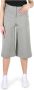 Armani Jeans Katoenen Broek met knoop en rits Gray Dames - Thumbnail 1