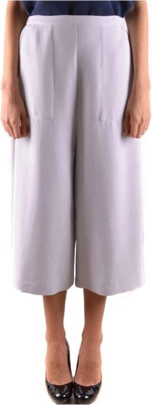 Armani Jeans Stijlvolle Grijze Cropped Broek Gray Dames