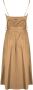 Armani Midi Jurk met Afneembare Bandjes en Knoopsluiting Beige Dames - Thumbnail 1