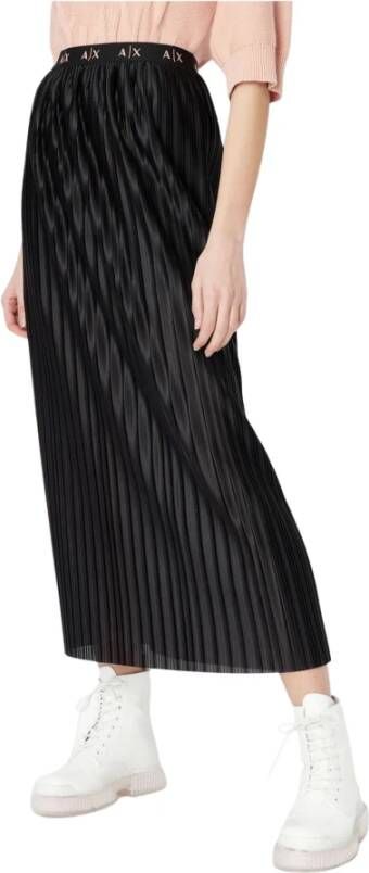 Emporio Armani Elegante Maxi Rok Collectie Black Dames