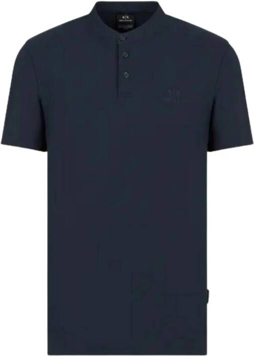 Armani Exchange Klassieke Polo Shirt Blauw Heren