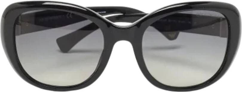 Armani Pre-owned Acetate sunglasses Zwart Dames