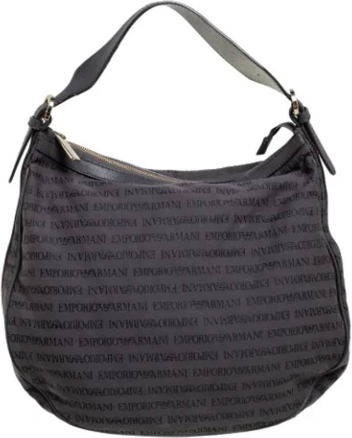 Armani Pre-owned Canvas handbags Grijs Dames