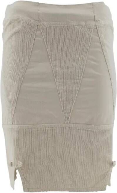 Armani Pre-owned Cotton bottoms White Dames