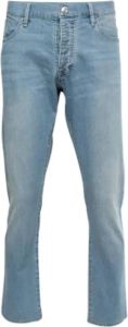 Armani Pre-owned Cotton jeans Blauw Dames