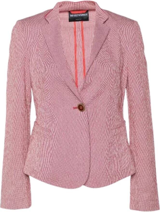 Armani Pre-owned Cotton outerwear Rood Dames