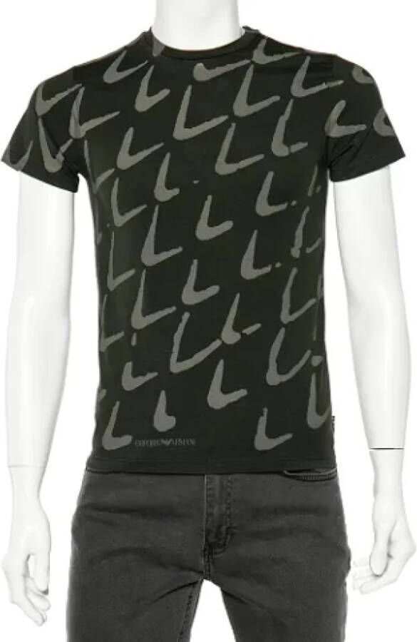Armani Pre-owned Cotton tops Groen Dames