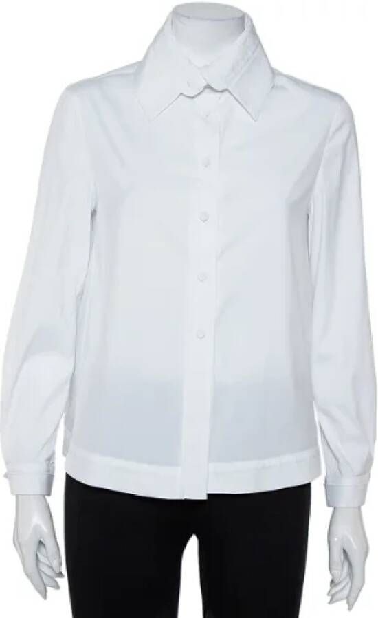 Armani Pre-owned Cotton tops White Dames