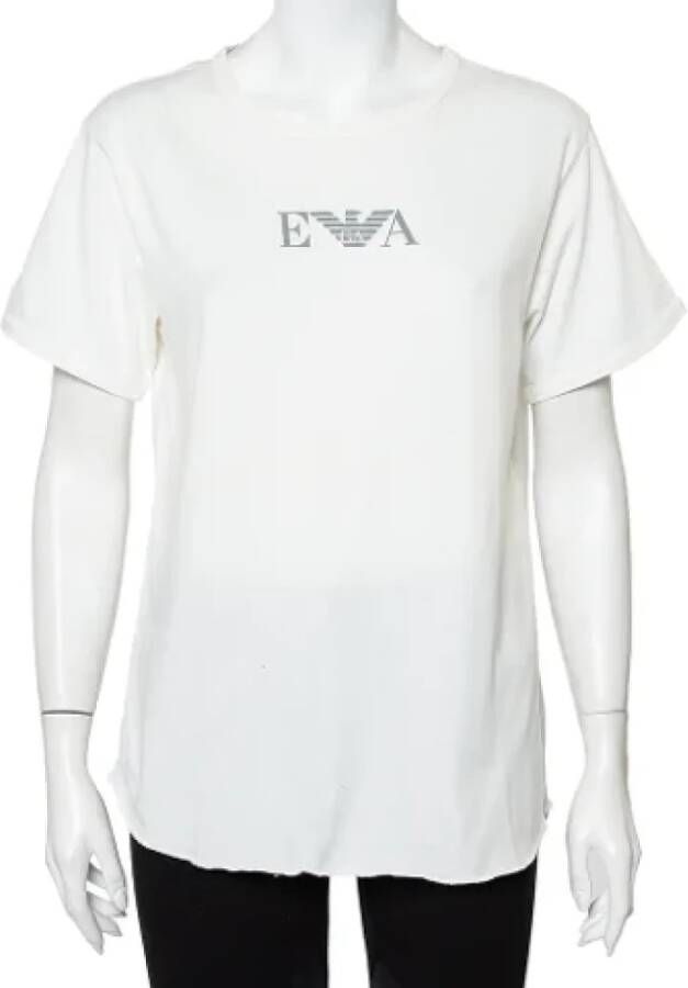 Armani Pre-owned Cotton tops White Dames