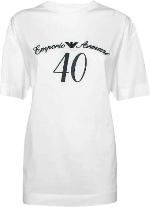 Armani Pre-owned Cotton tops White Dames