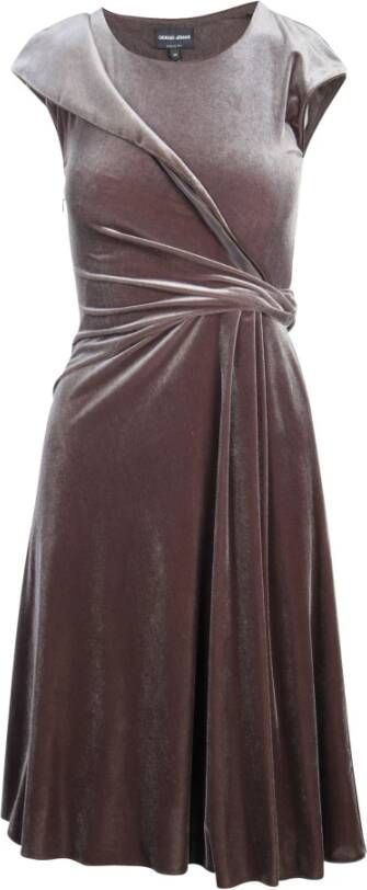 Armani Pre-owned Dresses Paars Dames
