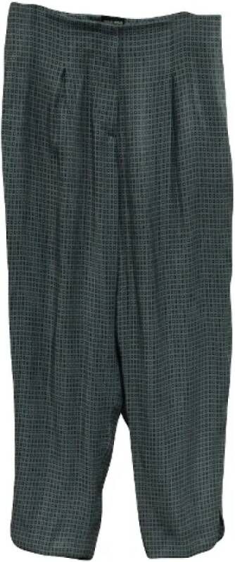 Armani Pre-owned Fabric bottoms Blauw Dames
