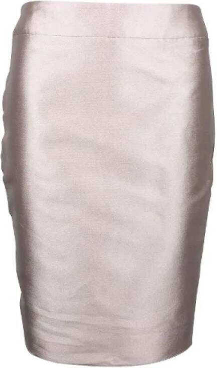 Armani Pre-owned Fabric bottoms Grijs Dames