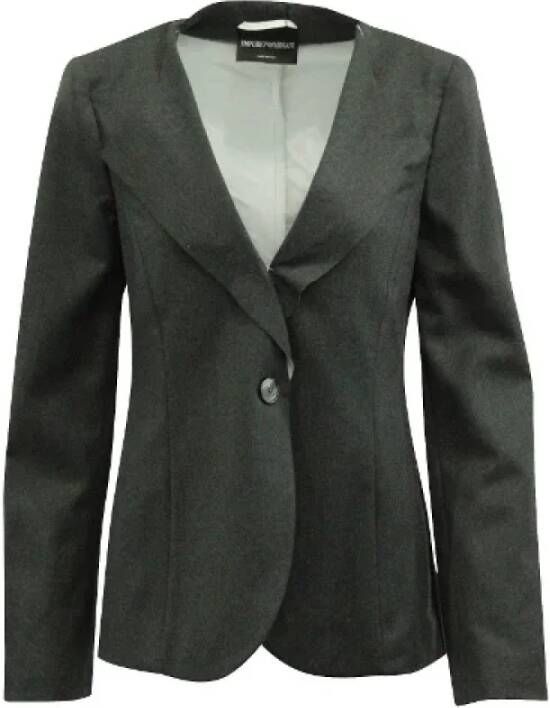 Armani Pre-owned Fabric outerwear Grijs Dames