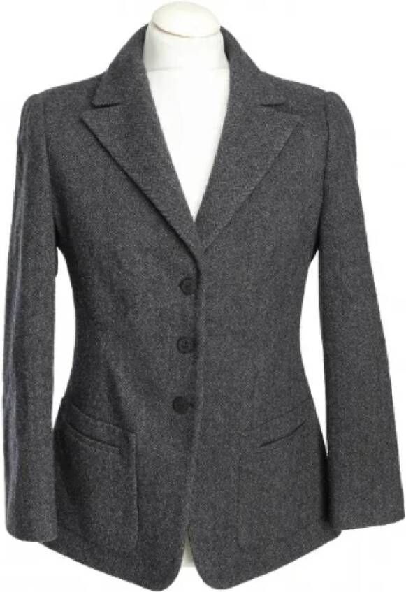 Armani Pre-owned Fabric outerwear Grijs Dames