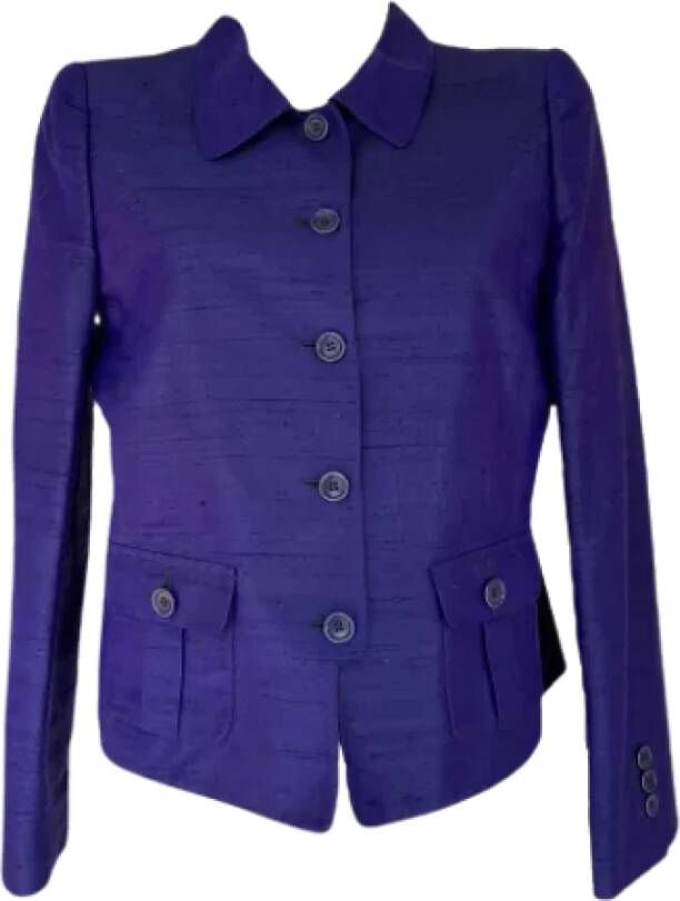 Armani Pre-owned Fabric outerwear Purple Dames