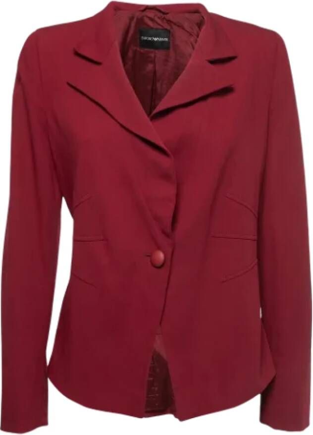 Armani Pre-owned Fabric outerwear Rood Dames