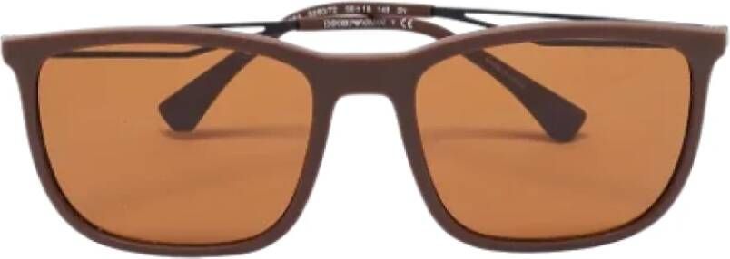 Armani Pre-owned Fabric sunglasses Bruin Dames