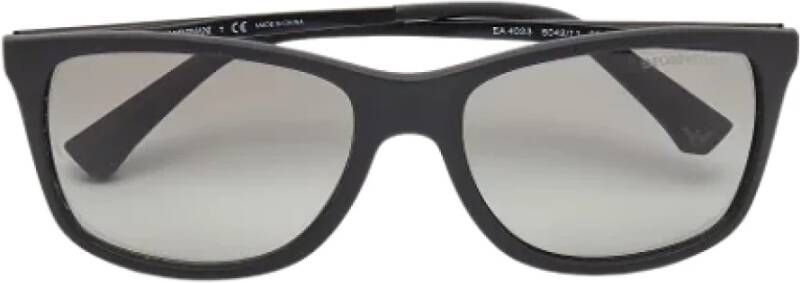 Armani Pre-owned Fabric sunglasses Zwart Dames