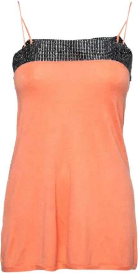 Armani Pre-owned Fabric tops Oranje Dames