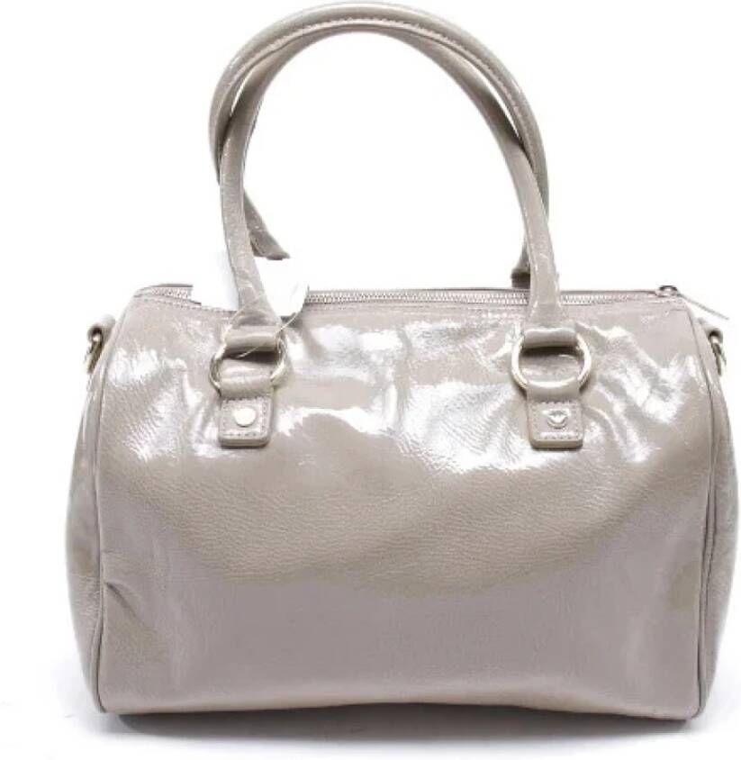 Armani Pre-owned Handtassen van tweedehands stoffen Beige Dames