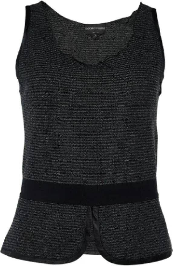 Armani Pre-owned Knit tops Zwart Dames