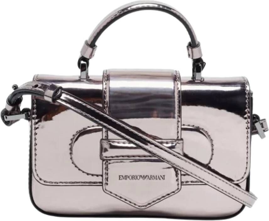 Armani Pre-owned Leather handbags Grijs Dames