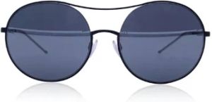Armani Pre-owned Metal sunglasses Zwart Dames