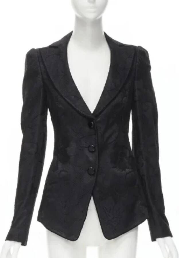 Armani Pre-owned Polyester outerwear Black Dames