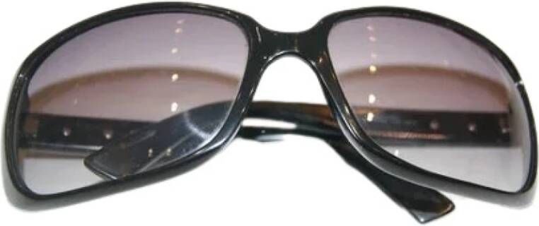 Armani Pre-owned Pre-eigenaarplasticsunglasses Zwart Dames