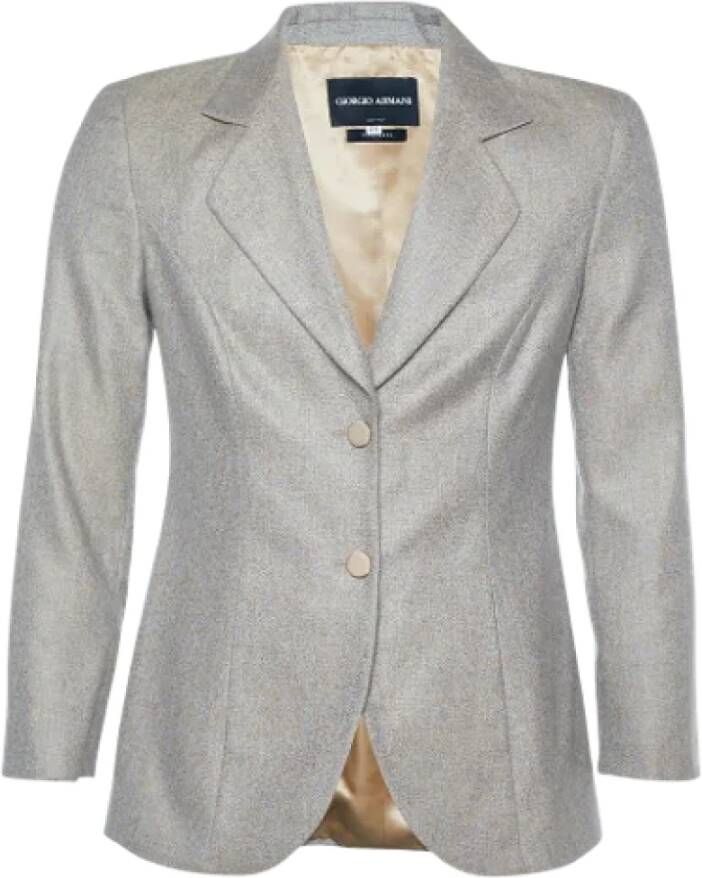 Armani Pre-owned Cashmere outerwear Beige Dames