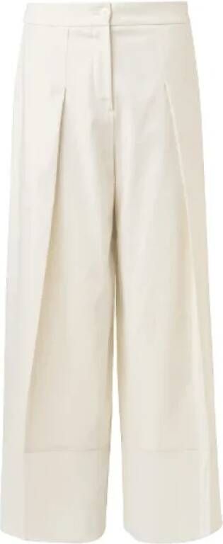 Armani Pre-owned Cotton bottoms White Dames