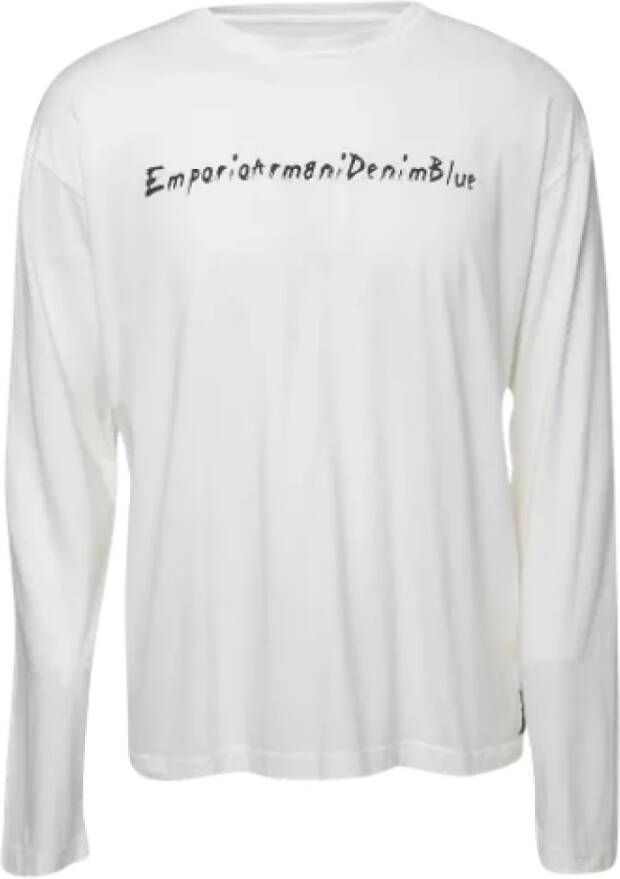 Armani Pre-owned Cotton tops White Dames