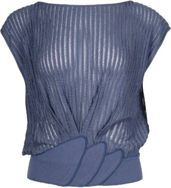Armani Pre-owned Fabric tops Blauw Dames