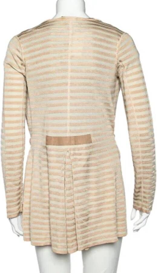 Armani Pre-owned Knit tops Beige Dames