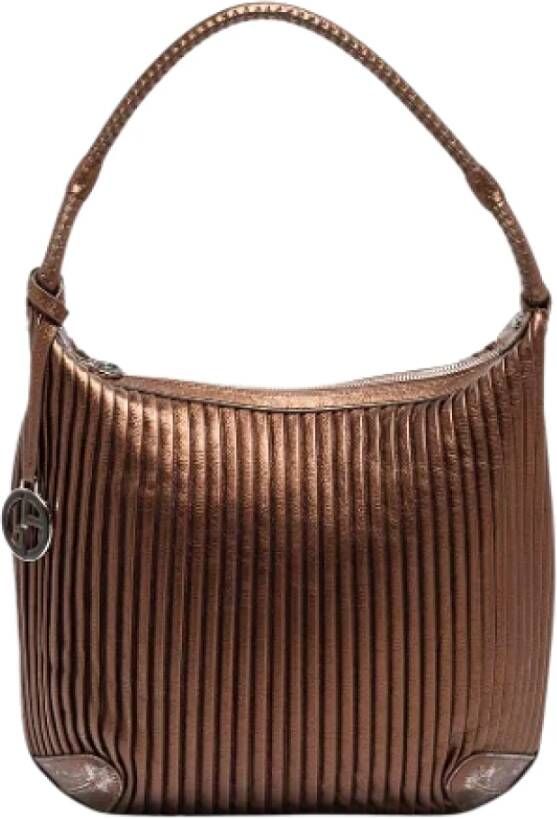 Armani Pre-owned Leather handbags Bruin Dames