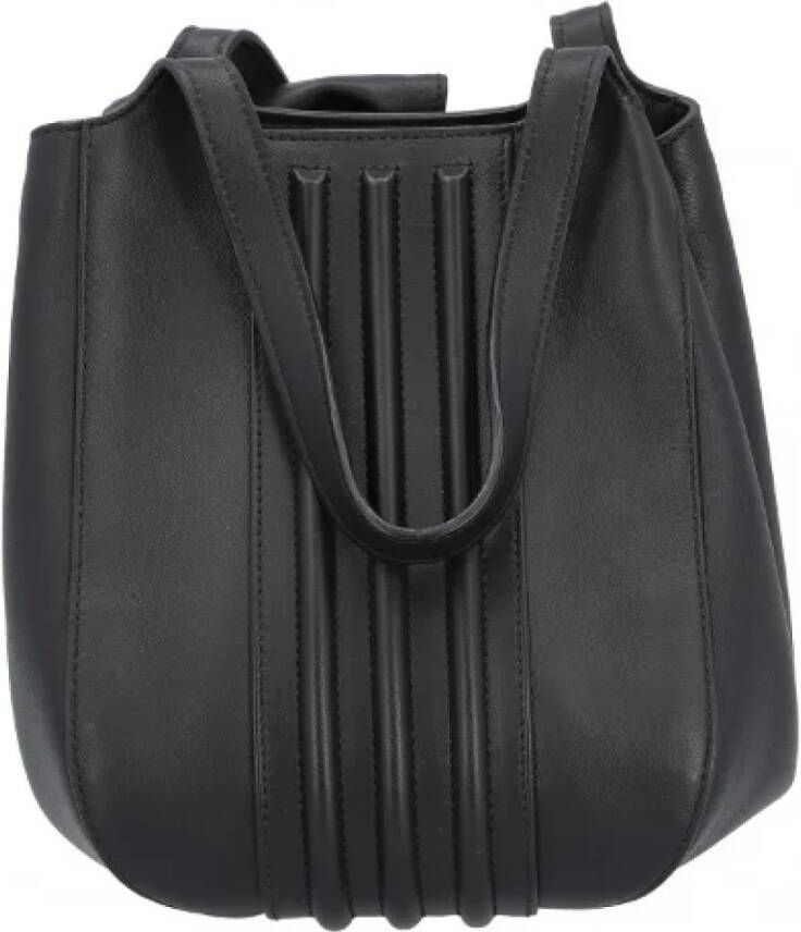 Armani Pre-owned Leather shoulder-bags Zwart Dames