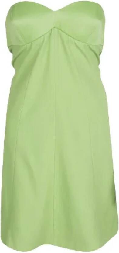 Armani Pre-owned Satin dresses Groen Dames